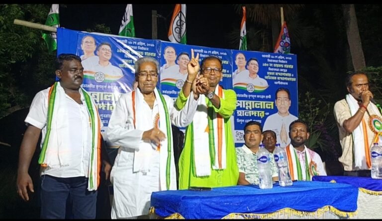 আশাপুর মোড়ে তৃণমূলের পথসভায় উপচে পড়া ভিড়, পান্নালাল হালদারের সমর্থনে প্রচার জোরদার